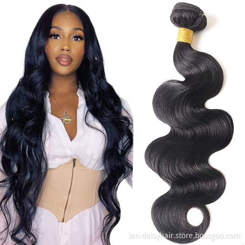 10A  Grade brazilian virgin hair double drawn  body wave  3bundles with closure 3+1 human hair extensions natural color hair
